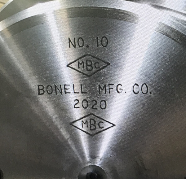 Bonell Manufacturing Company 2020 Roll 